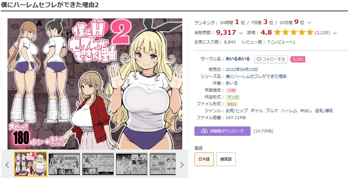 僕にハーレムセフレができた理由2 DLサイト